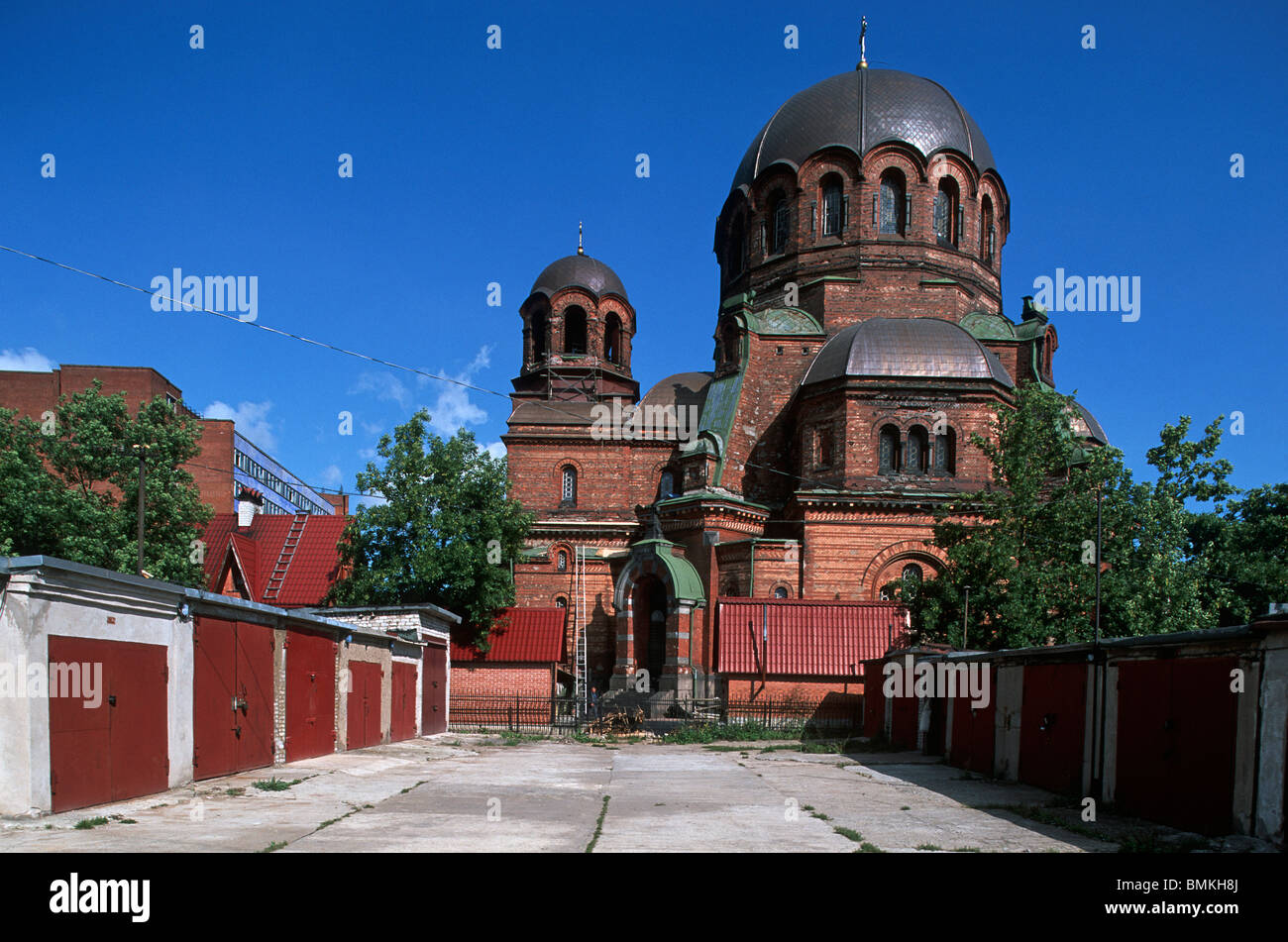 Estonia,Narva,Russian Orthodox Voskresenski Cathedral (1898 Stock Photo ...