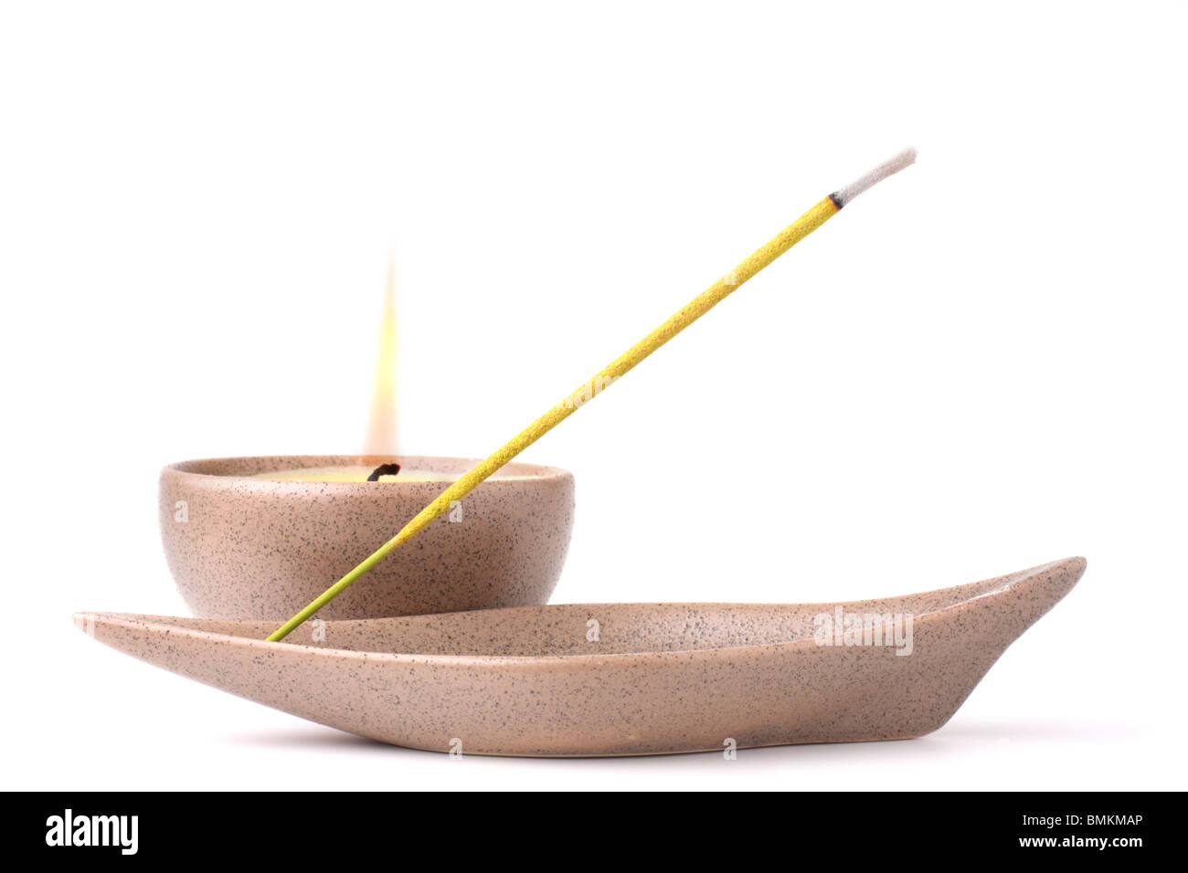 Incense stick burning Cut Out Stock Images & Pictures - Alamy