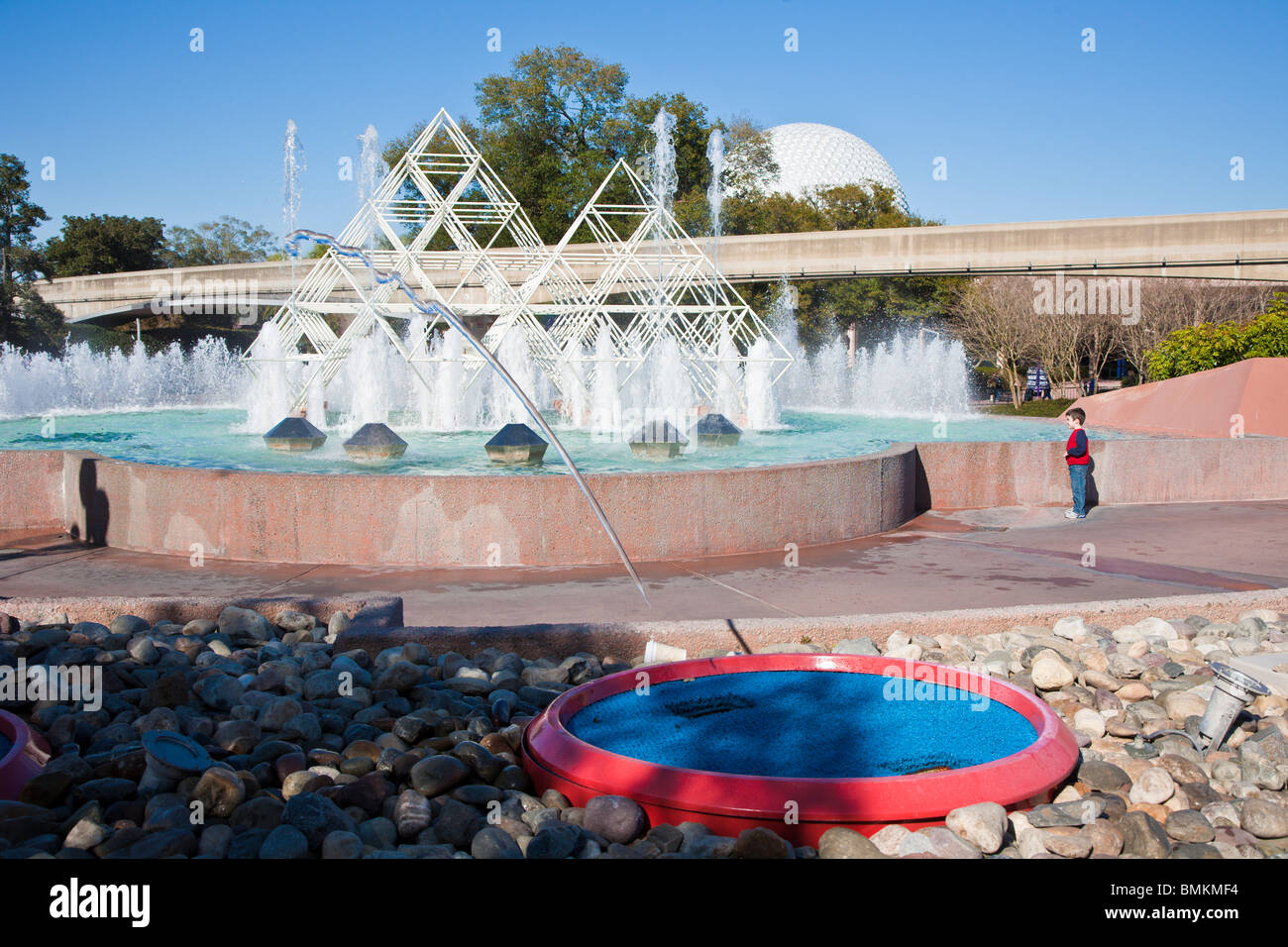 Jumping Water Fountain At Epcot