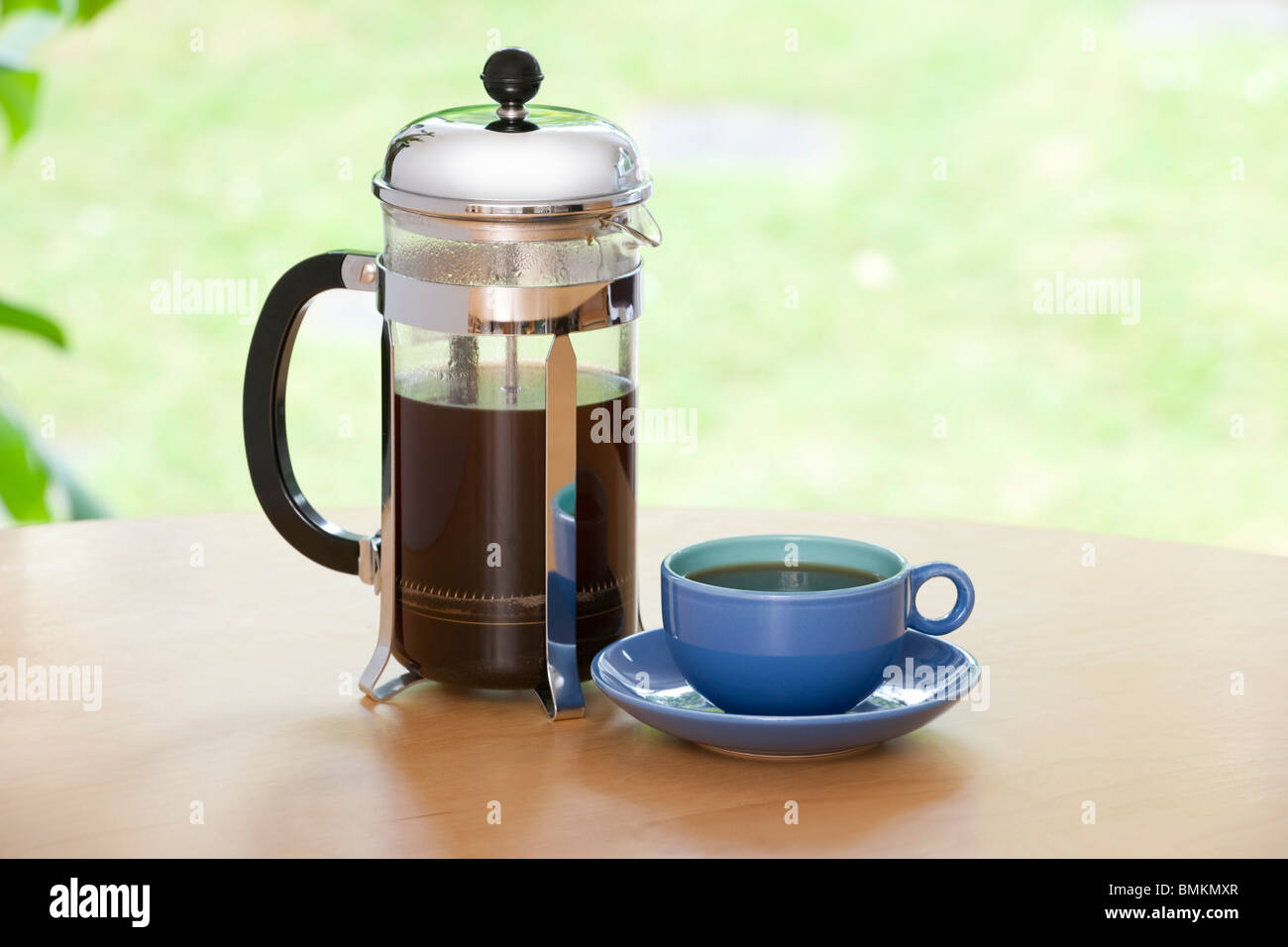 Coffee pot & Cup Stock Photo