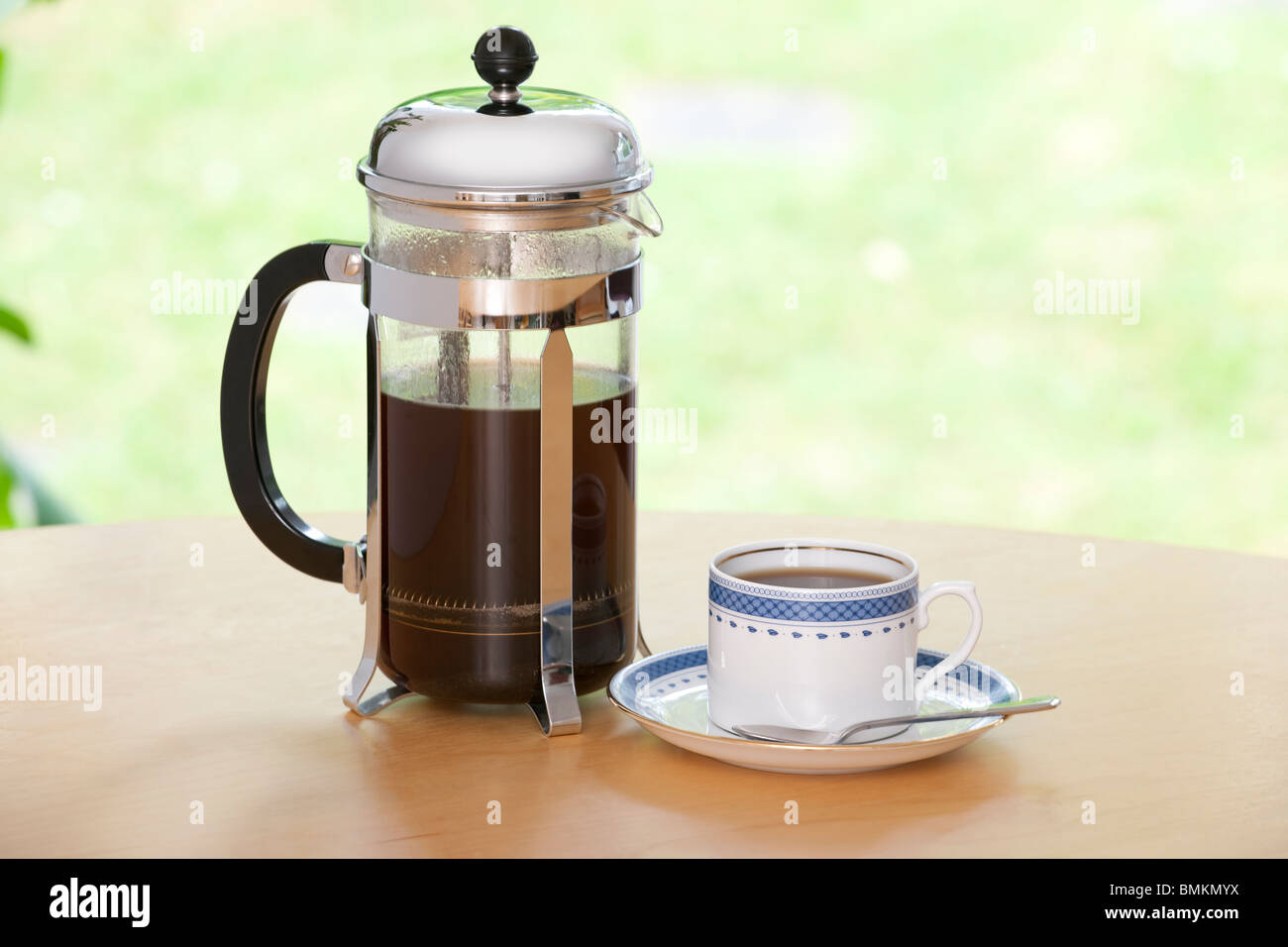 Coffee pot & Cup Stock Photo Alamy