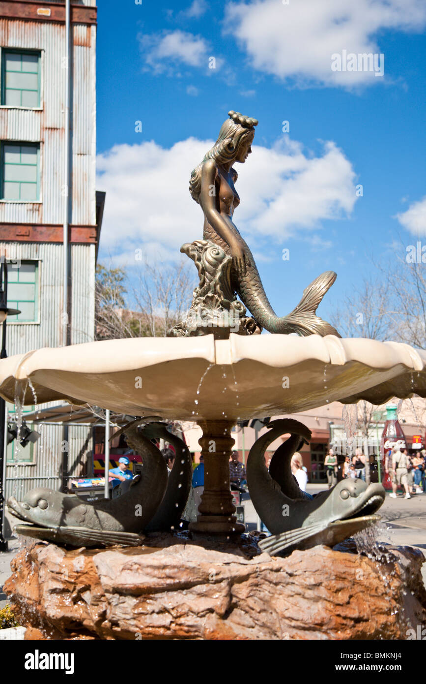 Splash Fountain pays homage to the movie Splash at Disney's Hollywood Studios in Kissimmee Orlando Florida Stock Photo