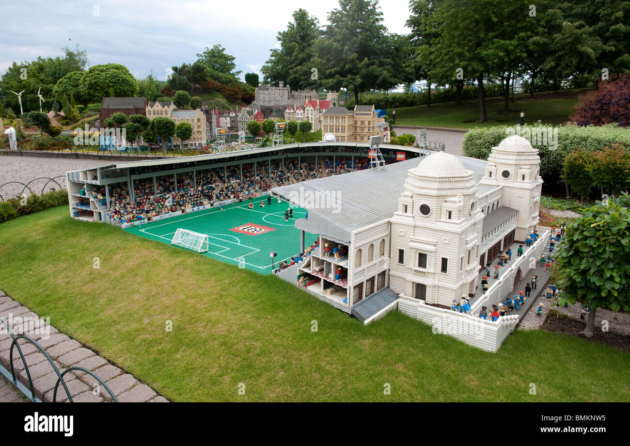 Wembley twin towers at Legoland, Windsor, Berkshire, UK Stock Photo