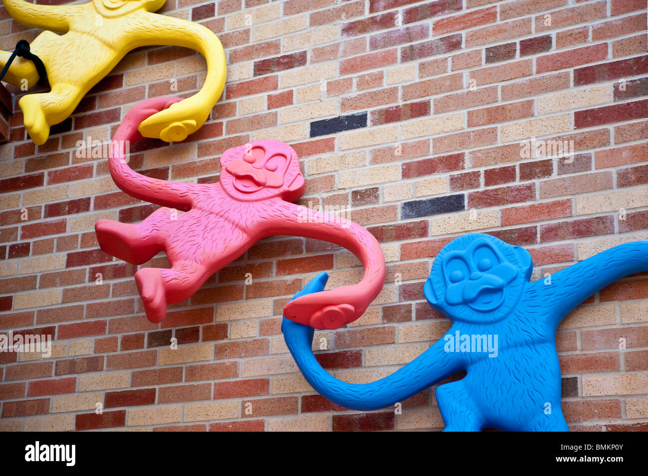 Barrel of Monkeys toys used as decoration on buildings in Pixar Place and Toy Story Mania at Disney's Hollywood Studios Stock Photo