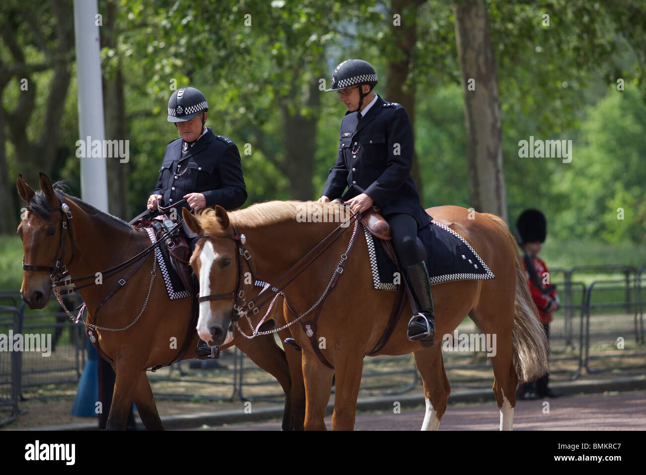 Mounted police in London at The State opening of Parliament, Stock Photo