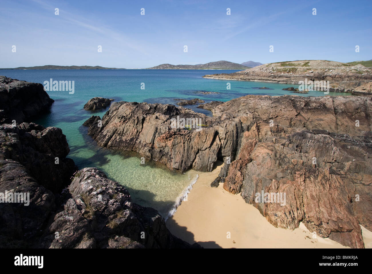 west coast beach near borve western isles isle of harris clear seas ...