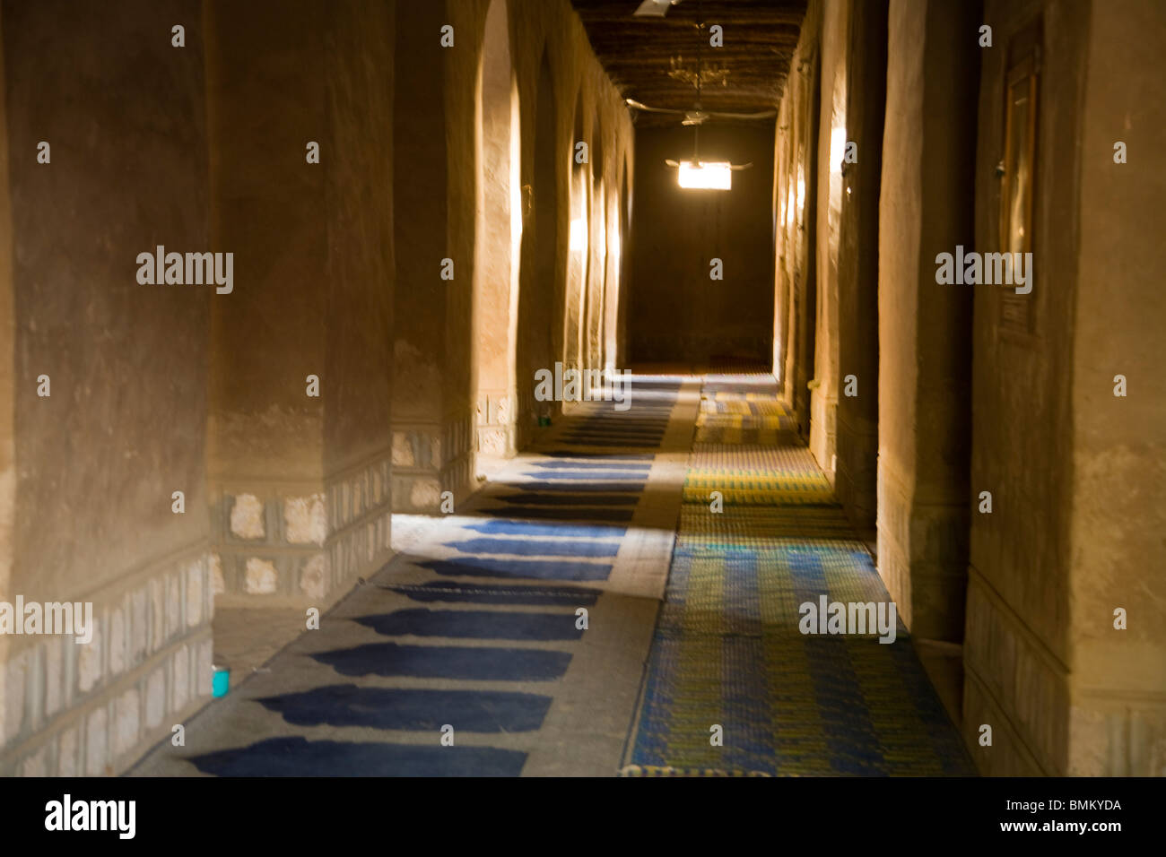 Mali, Timbuktu. Interior of the Sidi Yehia Mosque Stock Photo