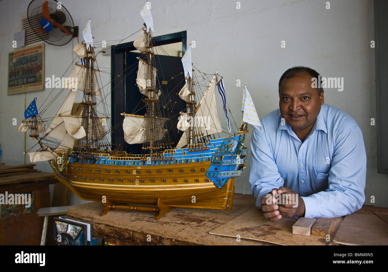 Mauritius, North Mauritius, Goodlands, Professional Model Ship Builder