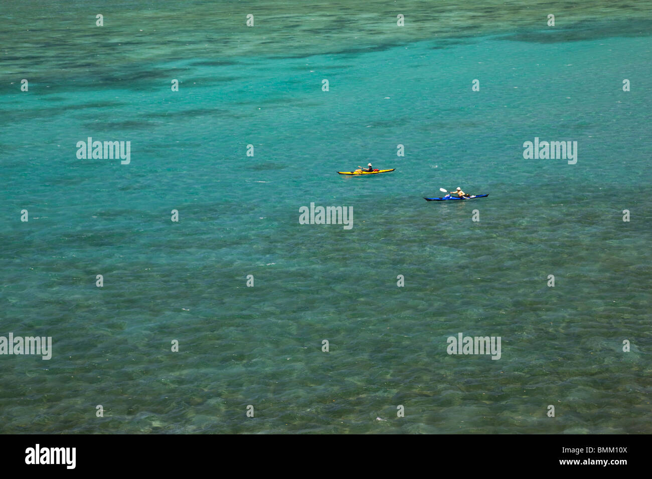 Mauritius, Rodrigues Island, Grand Baie, sea kayaking Stock Photo Alamy