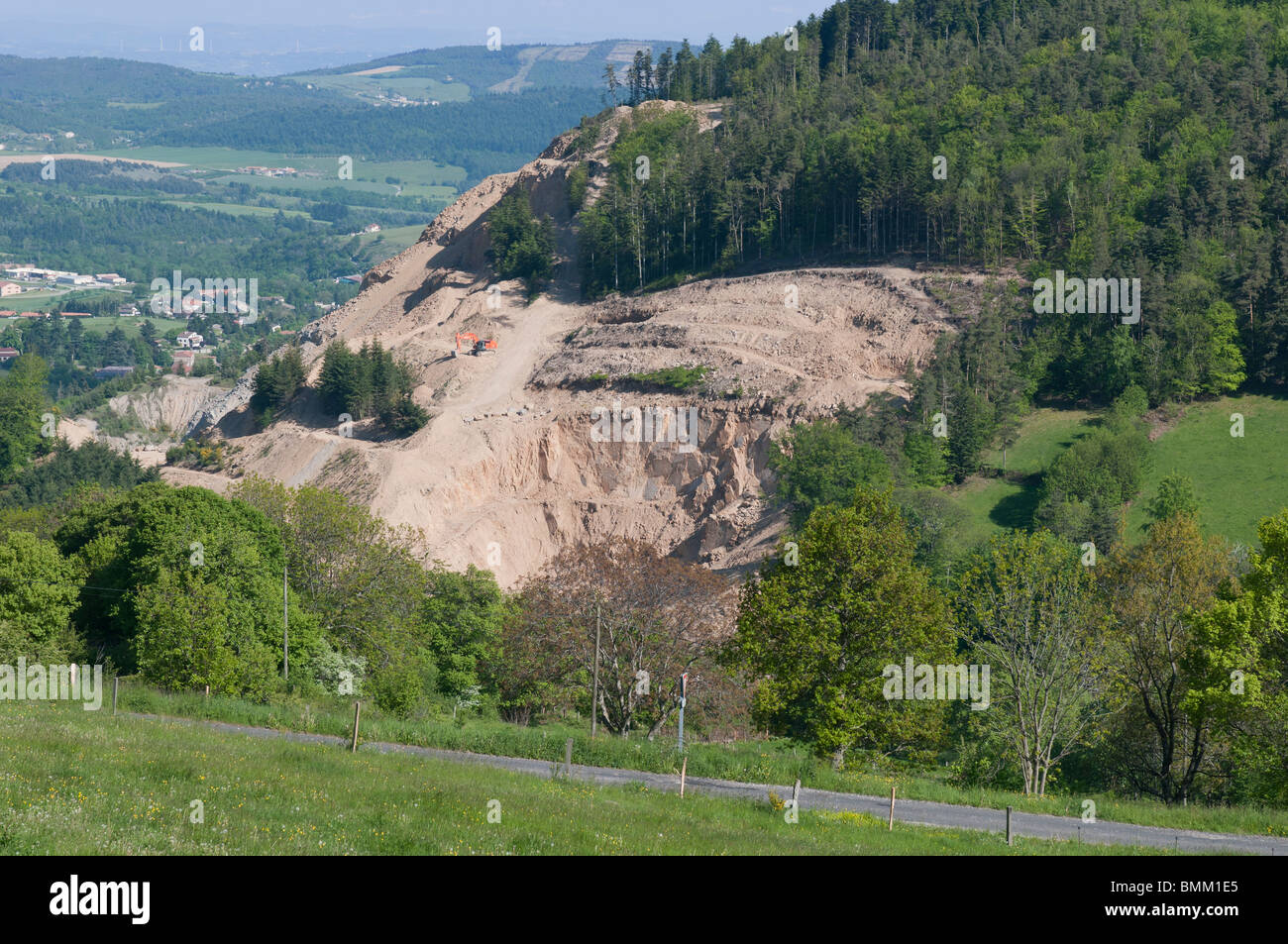 Quarry in the Pilat Natural Regional Park, Loire (42), France, Europe Stock Photo
