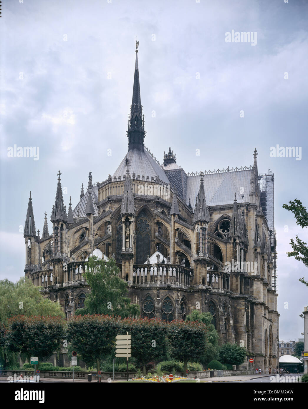 Reims Cathedral East End Stock Photo