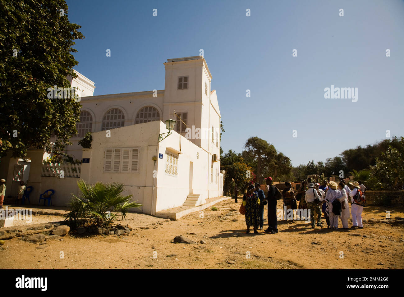 Senegal, Dakar. Mosque, Goree Island Stock Photo