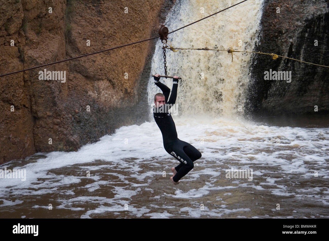 Jeffrey S Bay South Africa A Zip Line Waterfall And Cliff Jump Are Located In A Secret Location Stock Photo Alamy