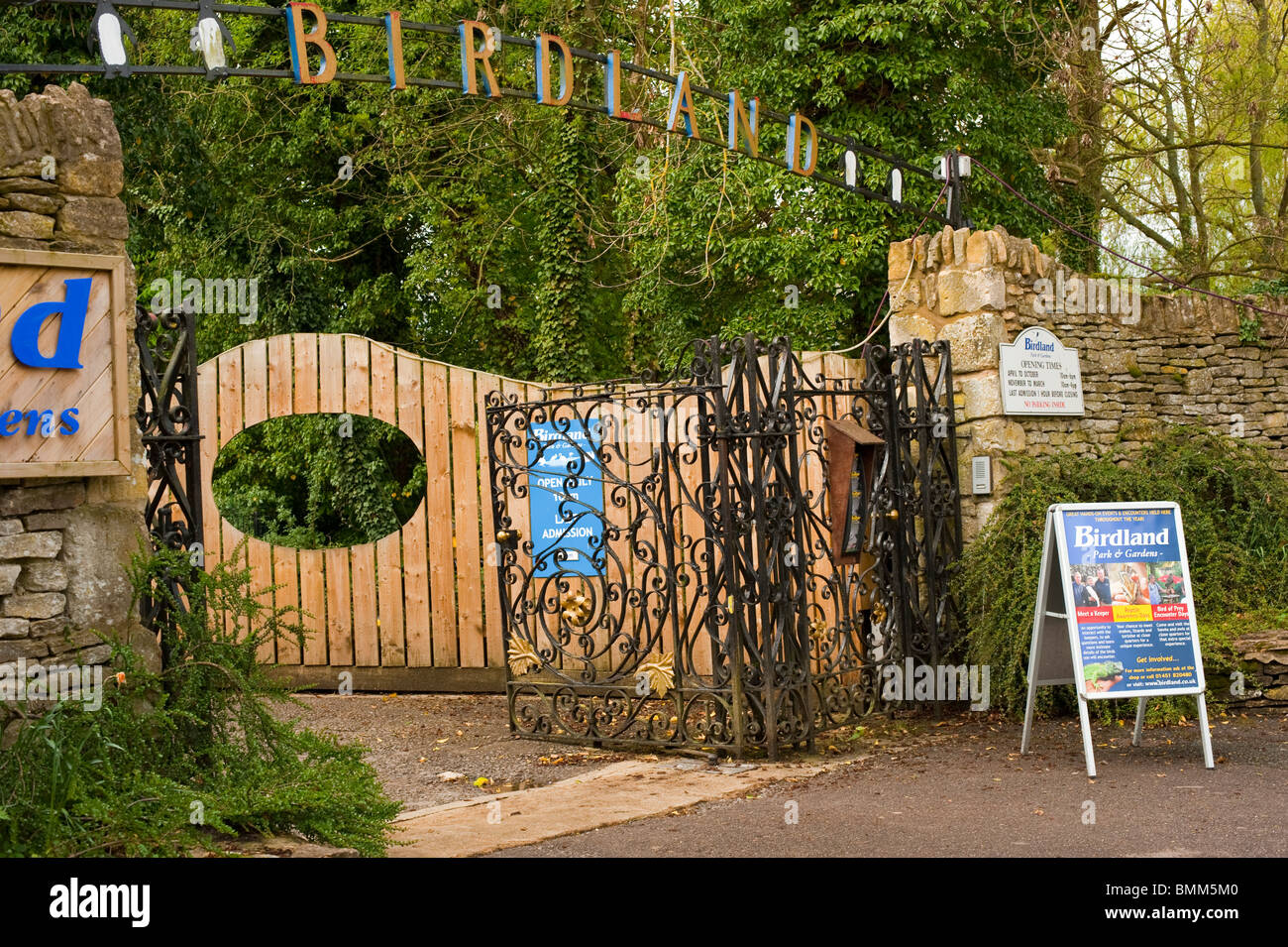 Birdland BourtonOnTheWater The Cotswolds Gloucestershire UK Stock Photo Alamy