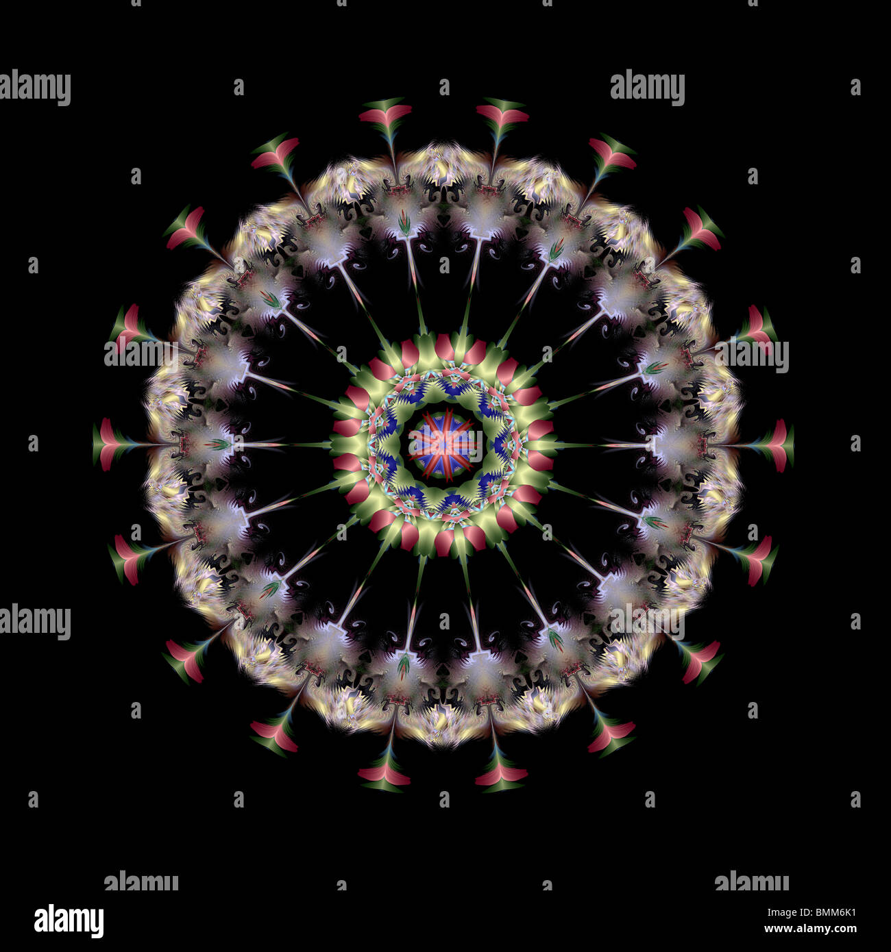 A pattern made using fractal design software Stock Photo - Alamy