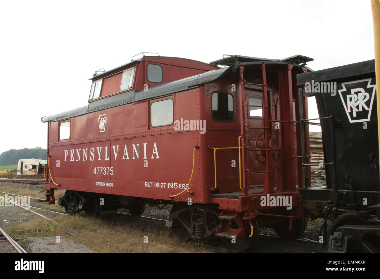 Pennsylvania Railroad N5 caboose Stock Photo Alamy