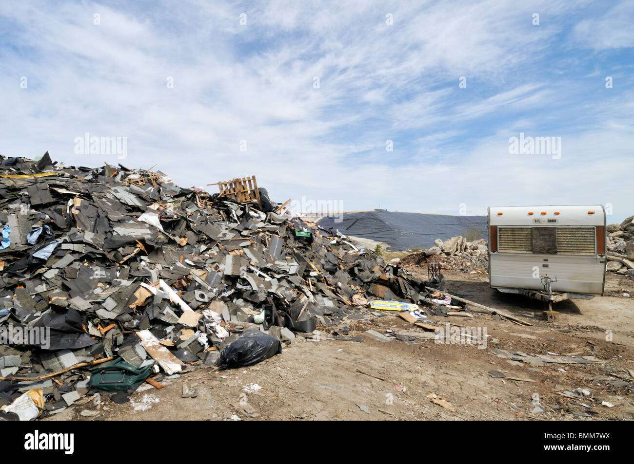 Waste Management landfill in Bourne, Massachusetts with commercial