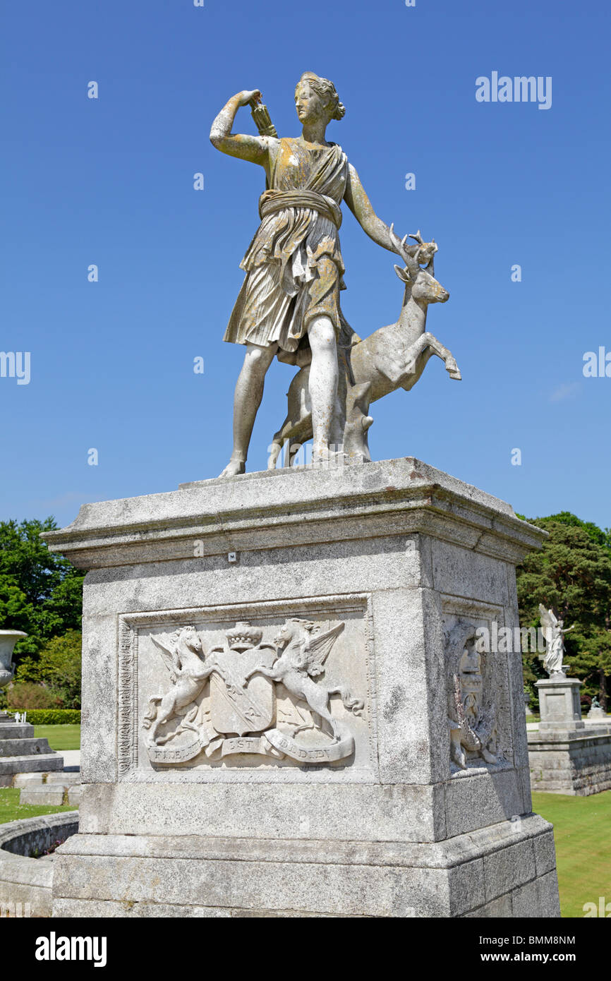 statue, Powerscourt Gardens, Co. Wicklow, Republic of Ireland Stock Photo