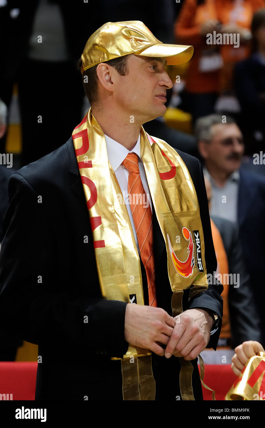 Gundars Vetra, head coach of UMMC Ekaterinburg Stock Photo