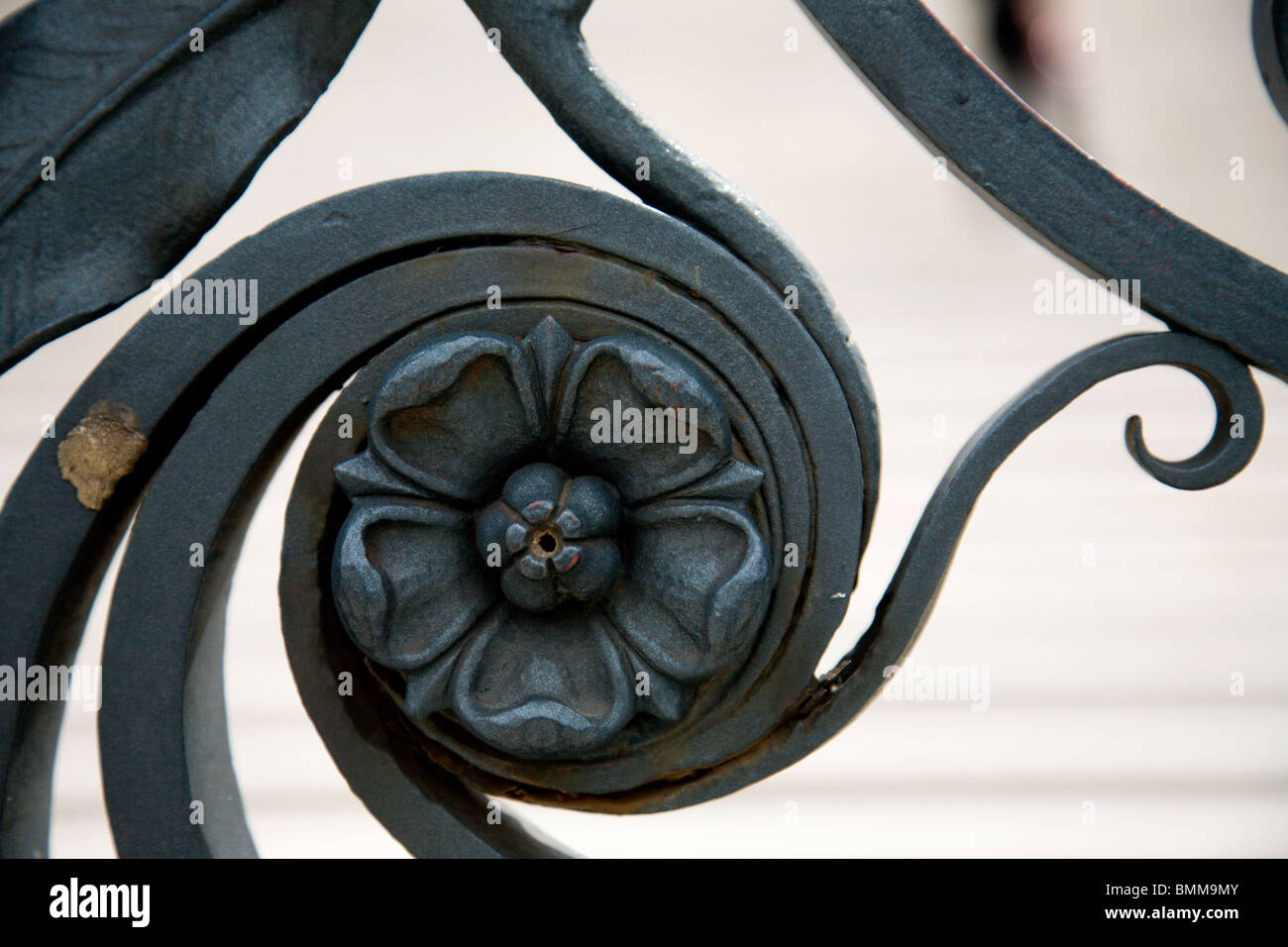 Detail of an iron gate Stock Photo Alamy