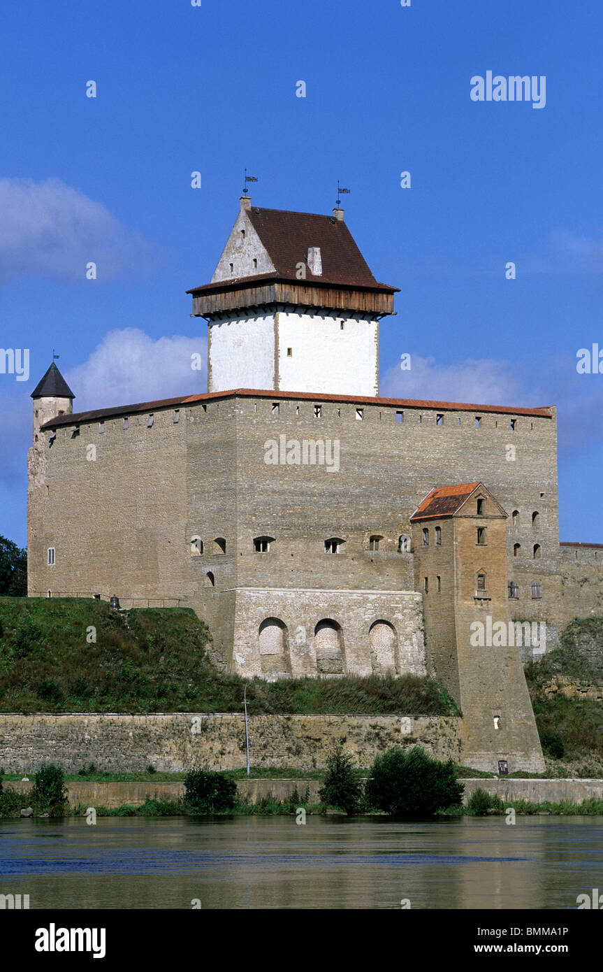 Estonia,Narva,Castle (13th c.) Stock Photo