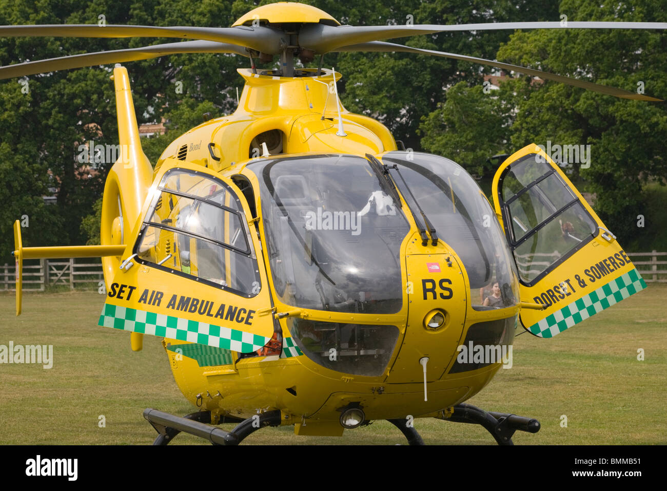 Dorset and Somerset Air Ambulance helicopter (Eurocopter EC 135 T2+) Stock Photo