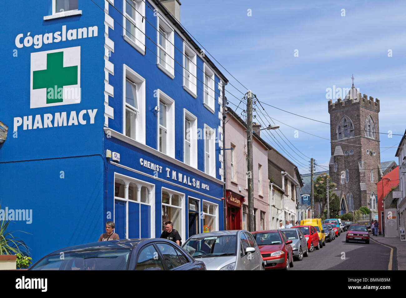 houses and church, Dingle Town, Dingle Peninsula, Co. Kerry, Republic