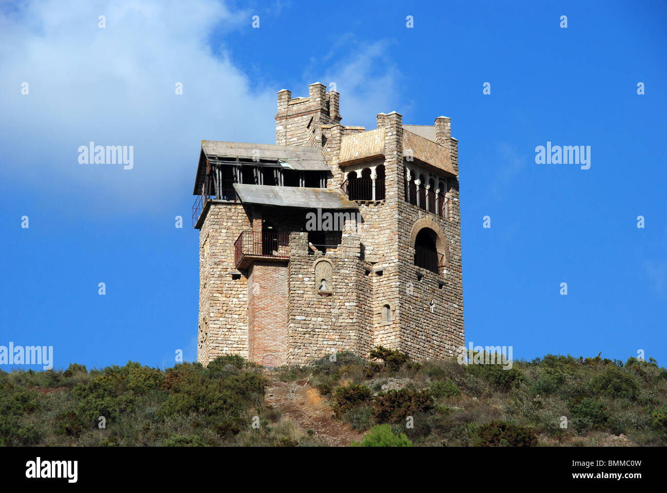 Folly, near Alhaurin el Grande, Costa del Sol, Malaga Province, Andalucia, Spain, Western Europe. Stock Photo