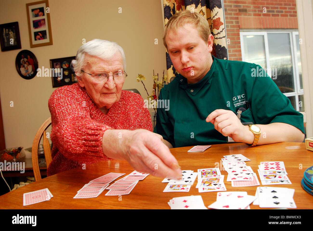 Elderly care worker uk hi-res stock photography and images - Alamy