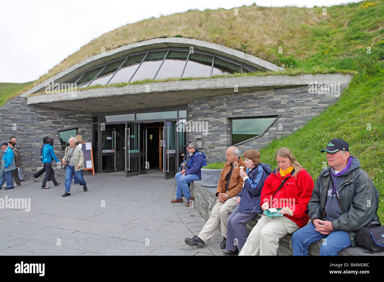entrance to the visitor centre, Cliffs of Moher, Co. Clare, Republic of Ireland Stock Photo