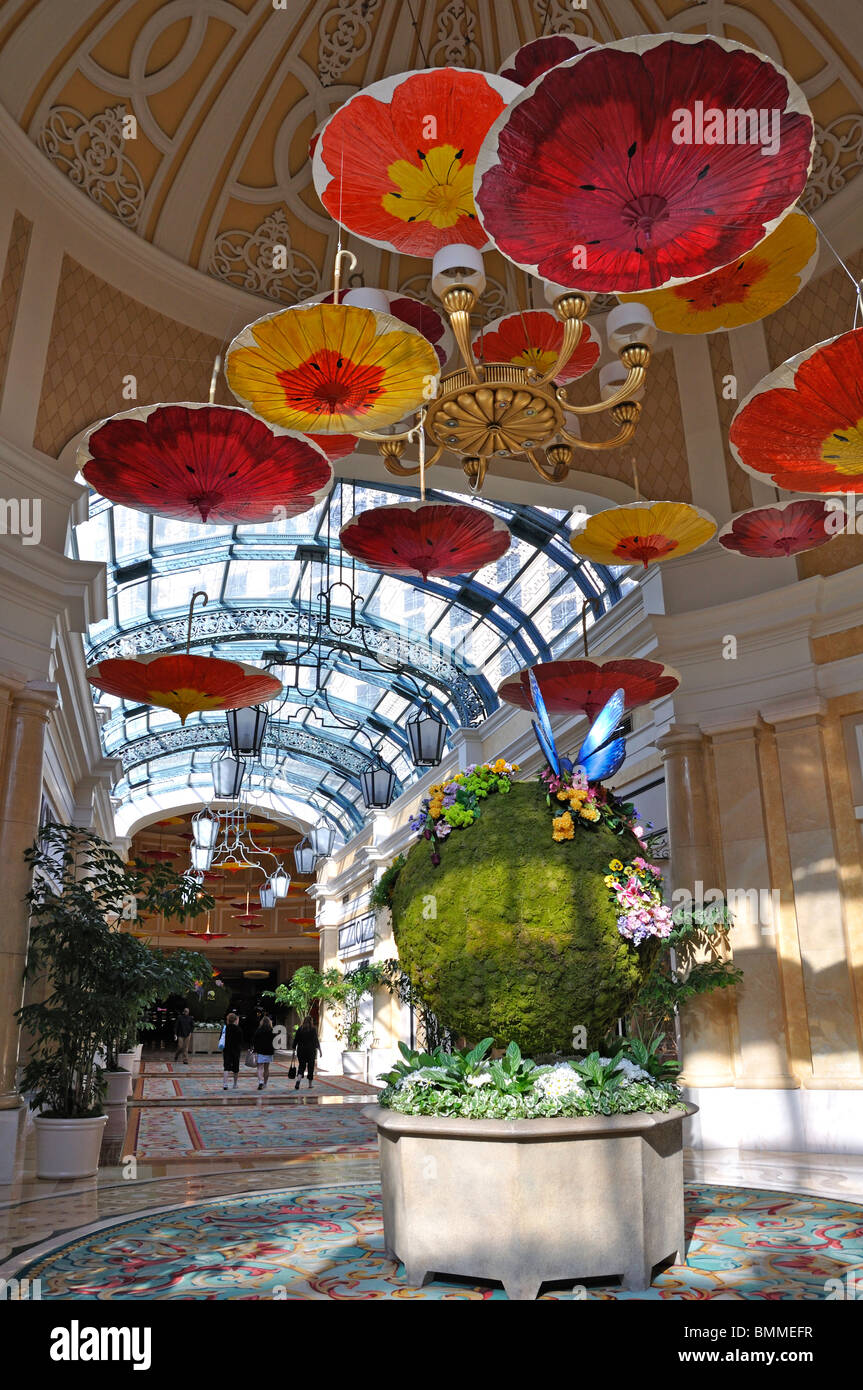 Bellagio Hotel interior, Las Vegas, Nevada, USA Stock Photo
