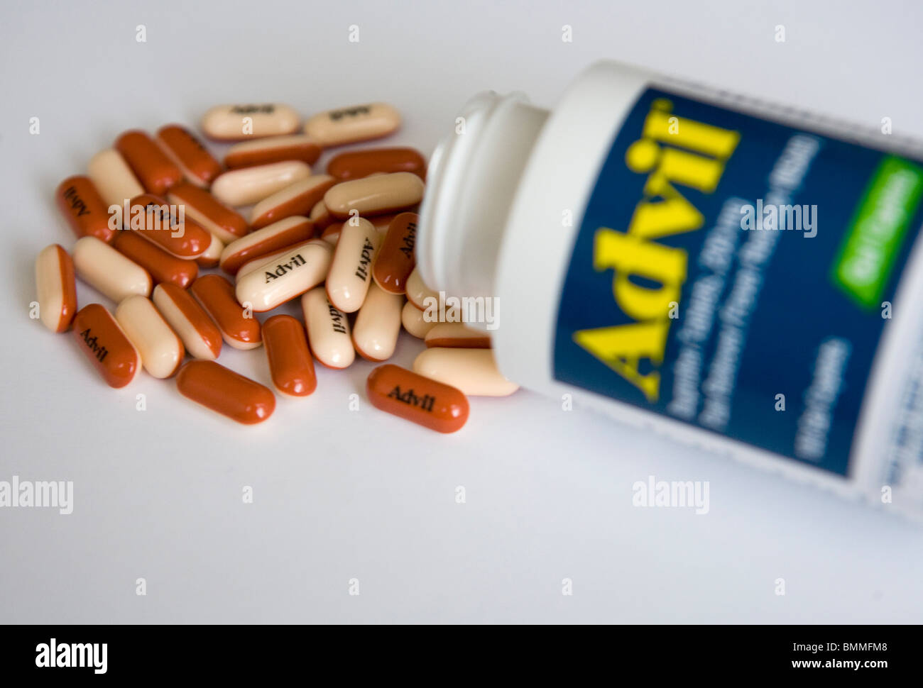 Ibuprofen packaging and pills Stock Photo Alamy