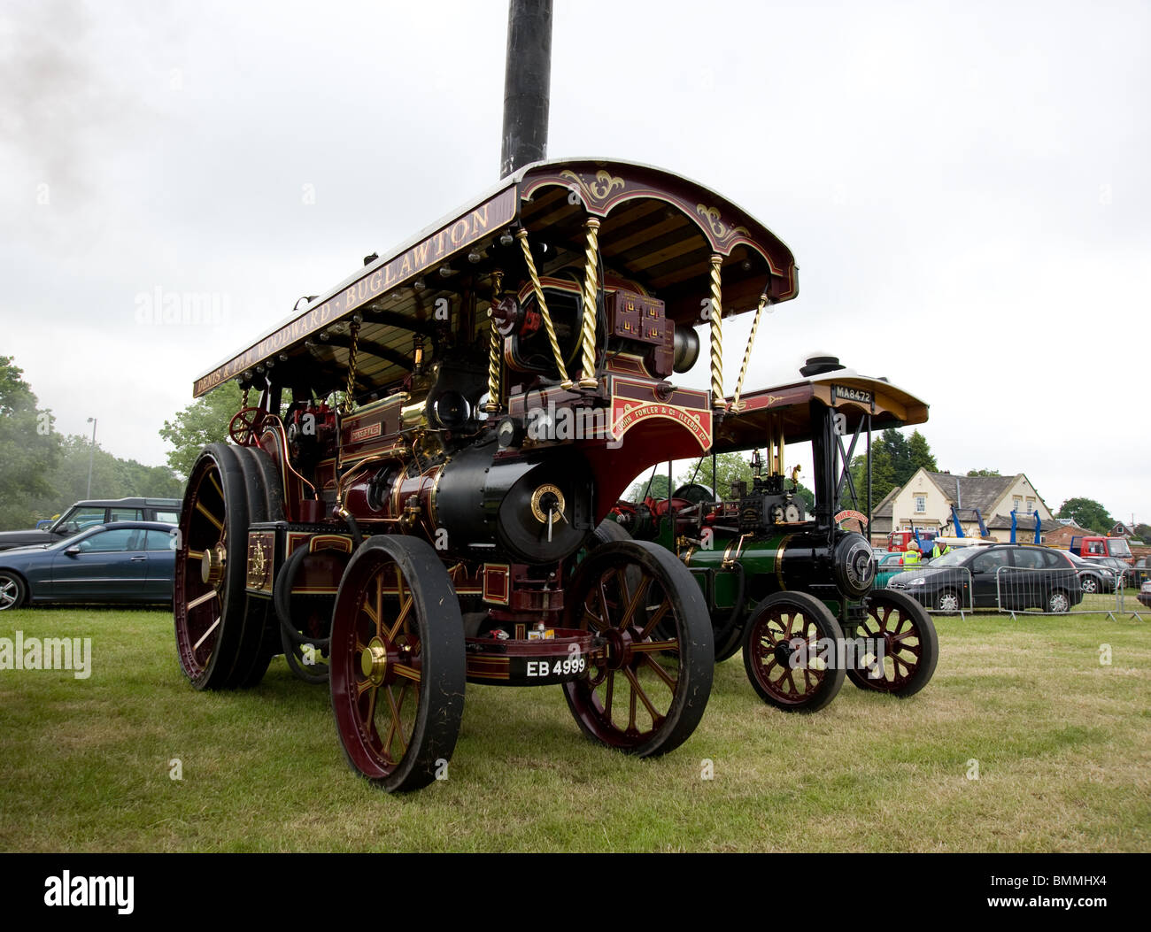 A Foden Showman's engine at Heskin Hall traction engine and vintage vehicle rally Stock Photo