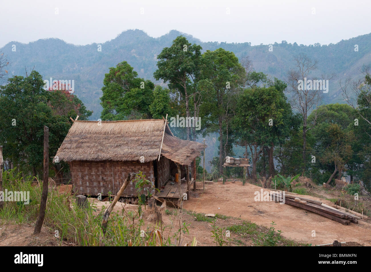 Myanmar House Burma Village Stock Photos & Myanmar House ...