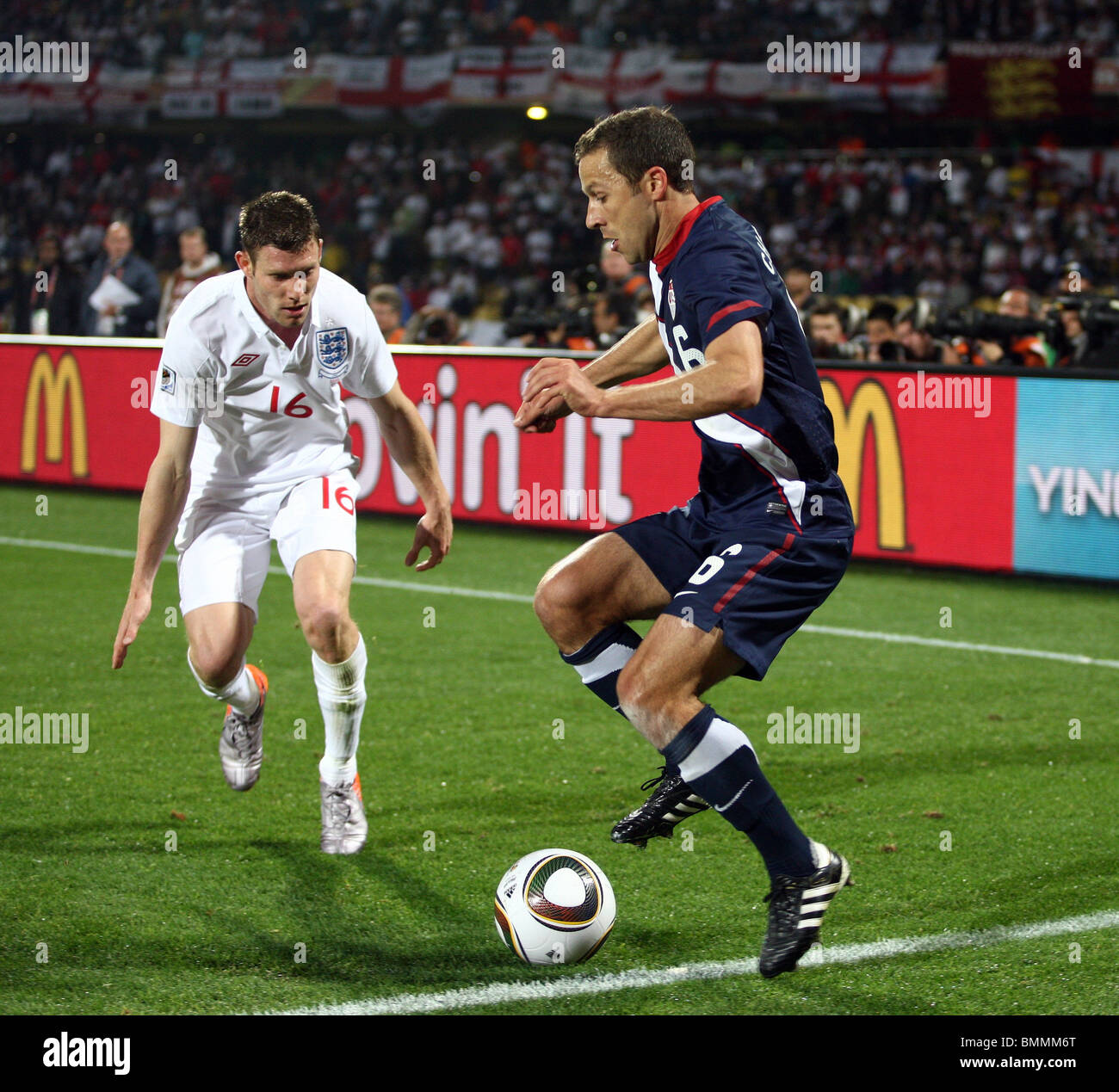 STEVE CHERUNDOLO & JAMES MILNE ENGLAND V USA ROYAL BAFOKENG STADIUM ...
