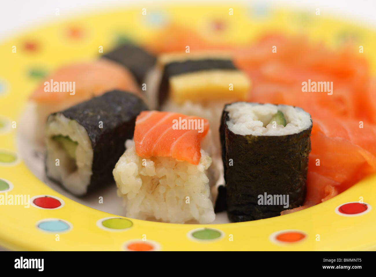 Smoked Salmon and Sushi Stock Photo - Alamy