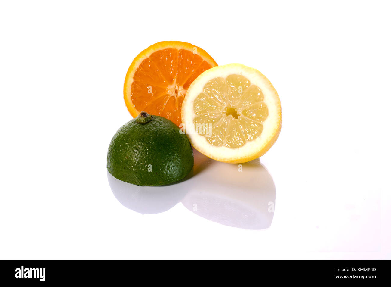 orange, lemon and lime Stock Photo