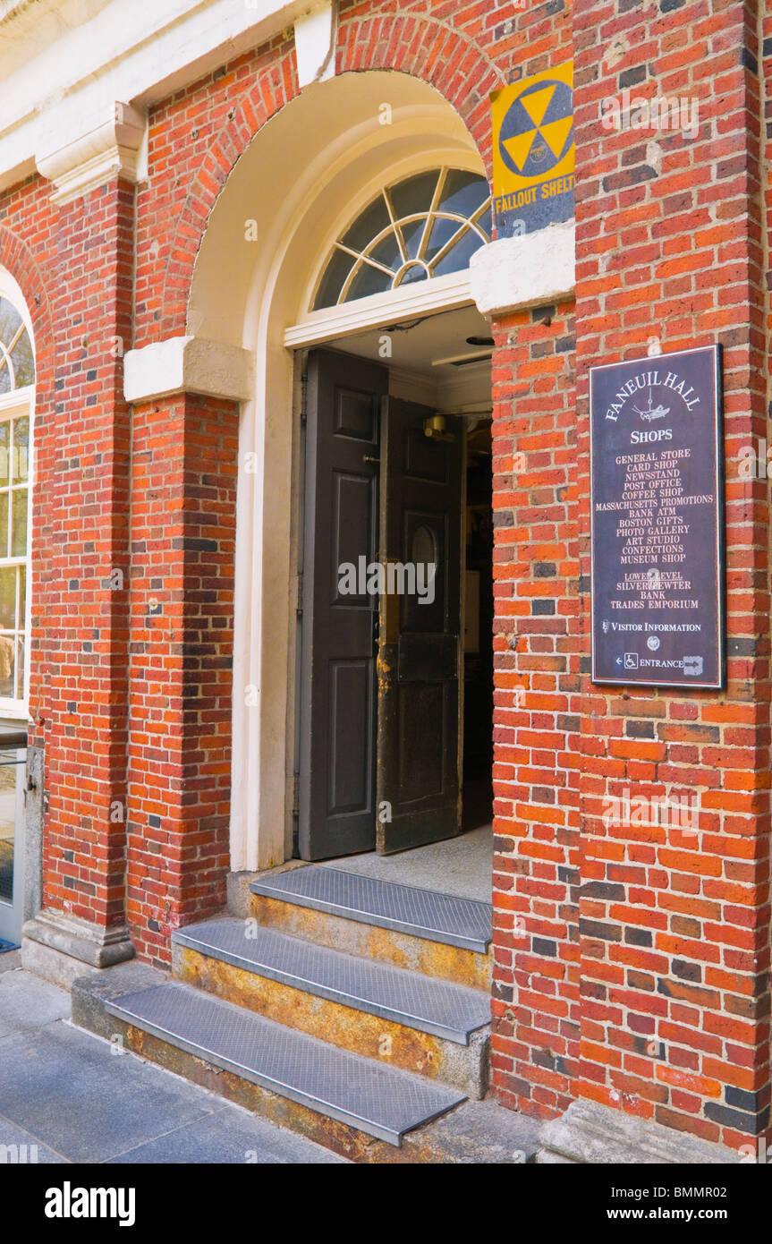 Faneuil Hall on the Freedom Trail, Boston, Massachusetts Stock Photo