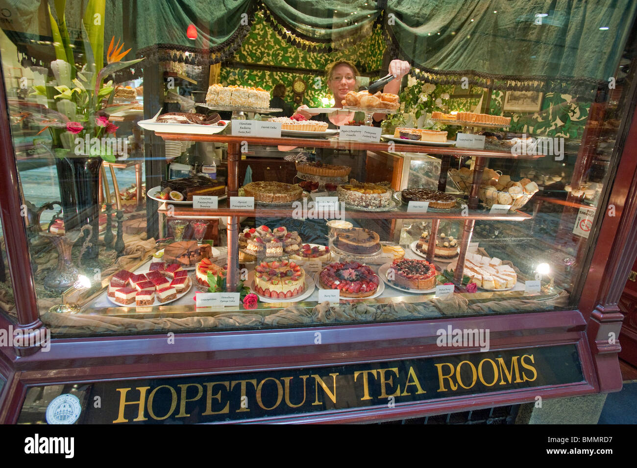 Hopetoun Tea Rooms in The Block Arcade Melbourne Stock Photo Alamy