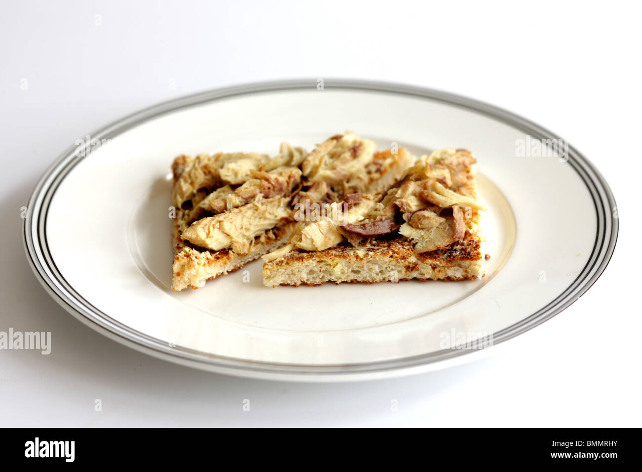 Mackerel on Toast Stock Photo Alamy