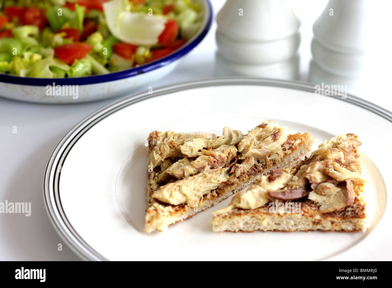 Mackerel on Toast Stock Photo Alamy