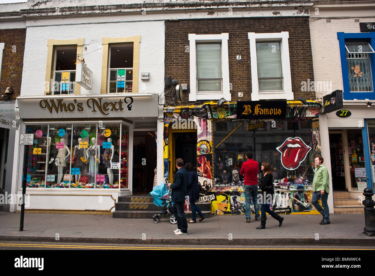 London, England, UK, People Shopping at Thrift Stores, Portobello Road