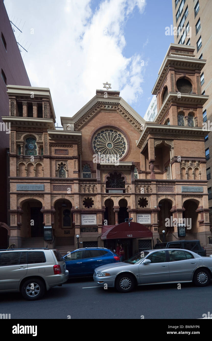 Park East Synagogue, Upper East Side of Manhattan, New York City Stock