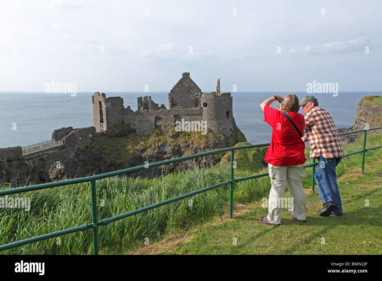 Dunluce Castle, coast of Antrim, Northern Ireland Stock Photo