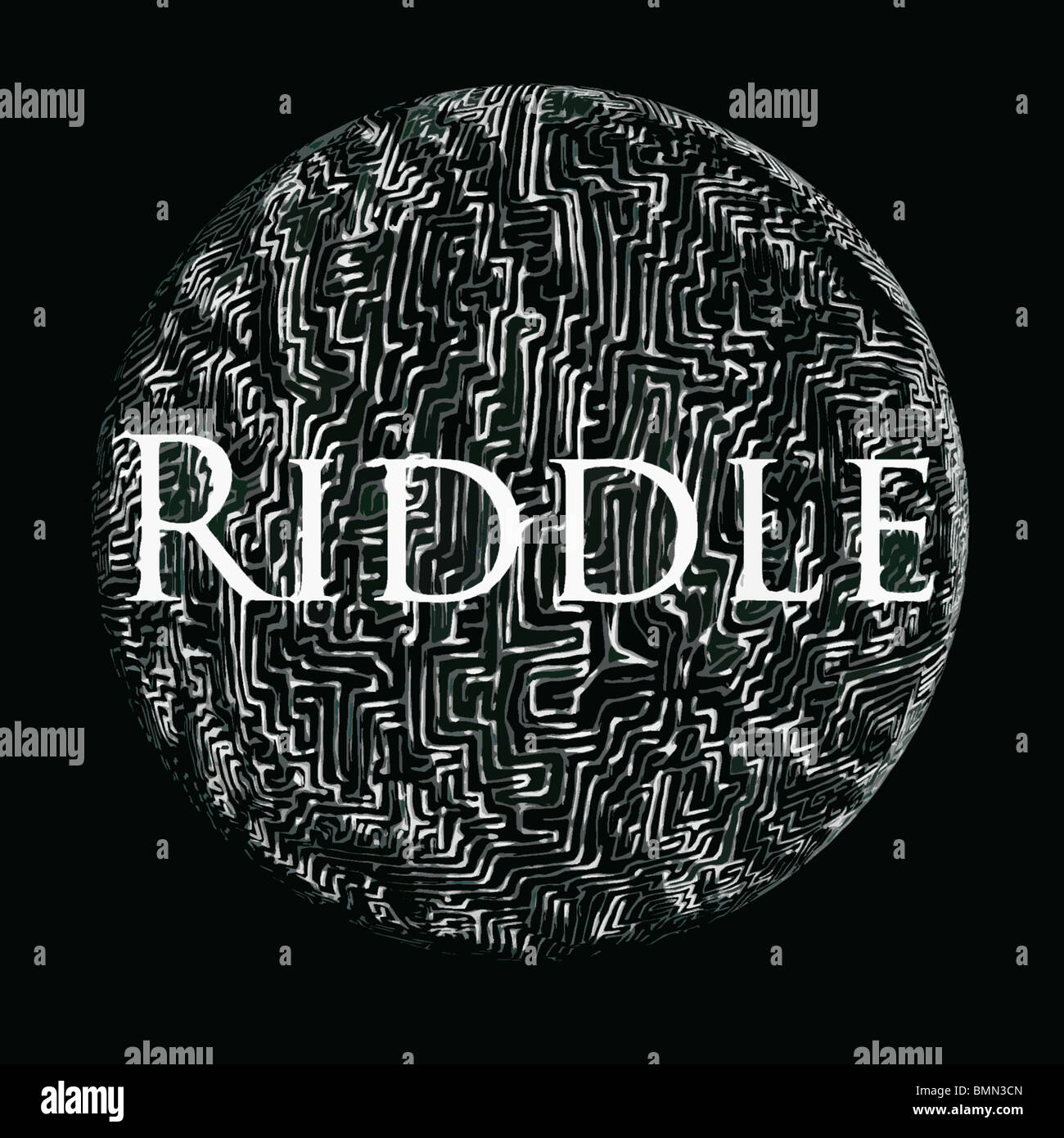 Riddle Maze Symbol Stock Photo Alamy