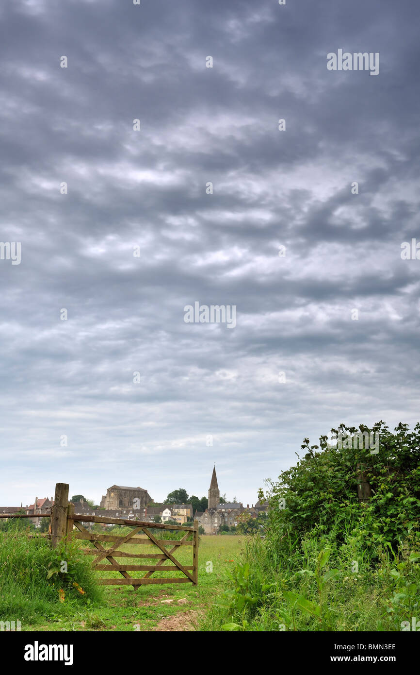 Farmyard gate - Malmesbury, Wiltshire Stock Photo