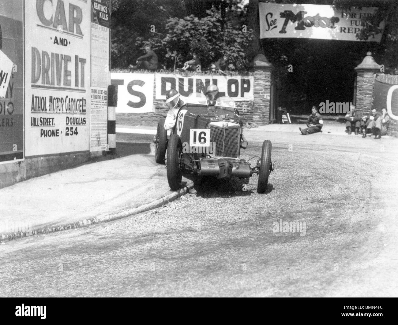 MG K3 Magnette driven by H.C. Hamilton in Mannin Beg race Isle of Man 1933. Stock Photo