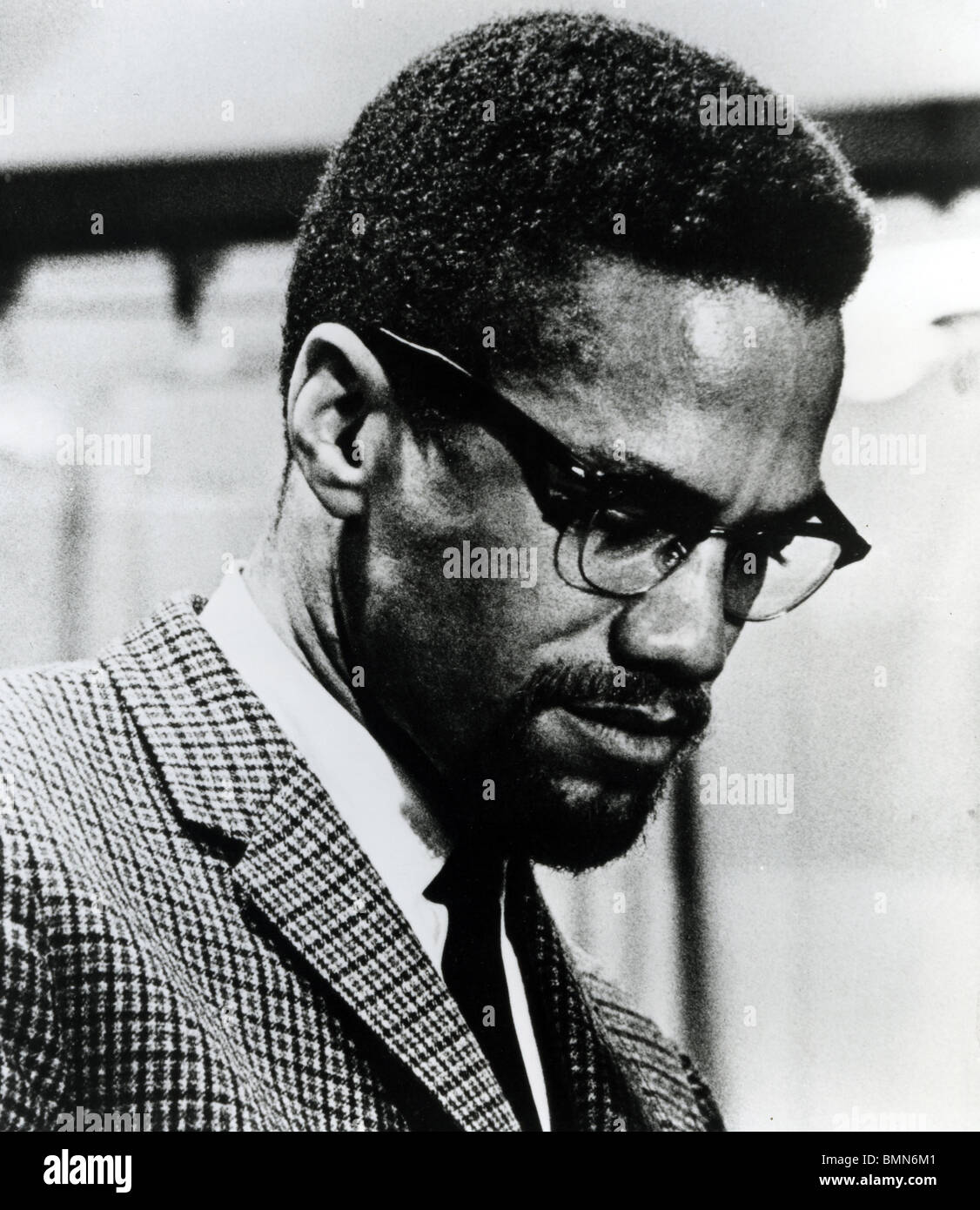 MALCOLM X  (1925-1965) African-American minister and human rights activist as head of the self-styled Nation of Islam Stock Photo