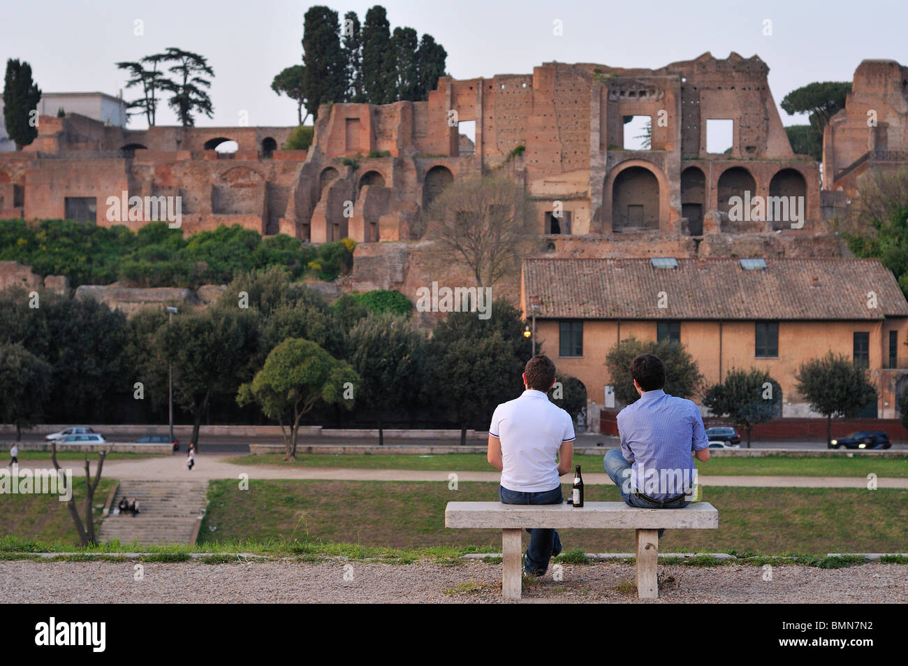 Rome. Italy. The Palatine. Palatino. Stock Photo