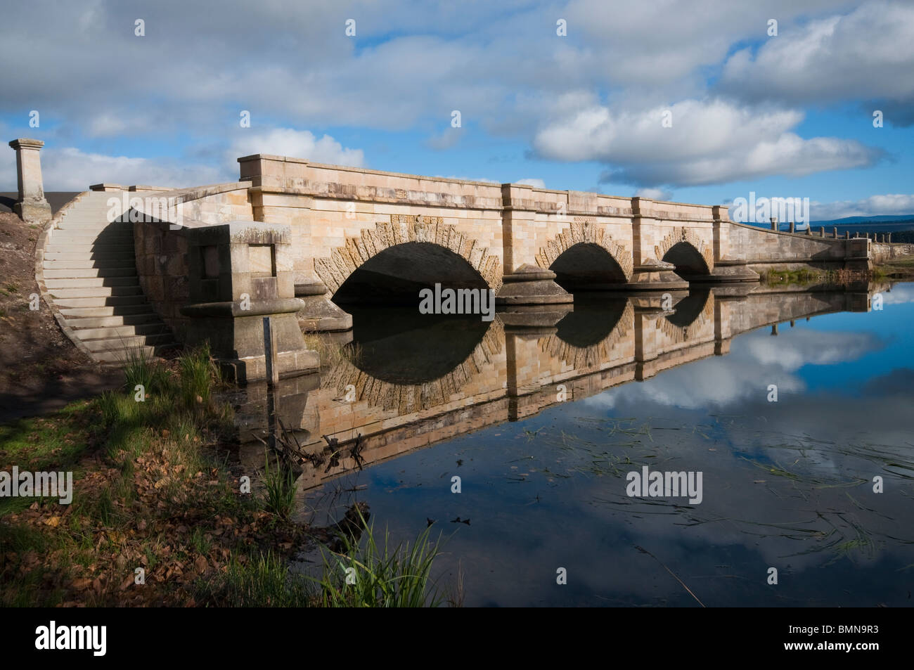 Ross Bridge on the outskirts of the village of Ross in the Tasmanian Midlands Stock Photo